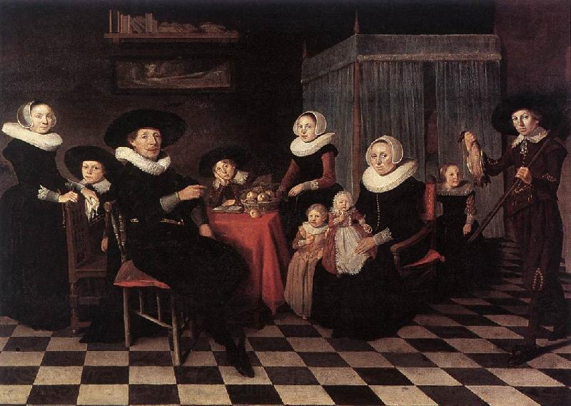 PALAMEDESZ, Antonie Family Portrait ga Spain oil painting art